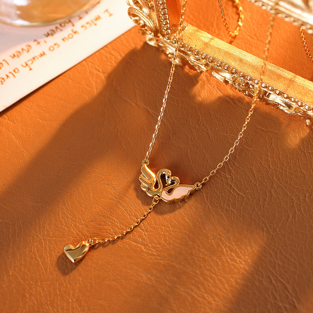 Swan Necklace Original Auspicious Ruyi Flying Swan Necklace Tassel Star Collarbone Chain Necklace