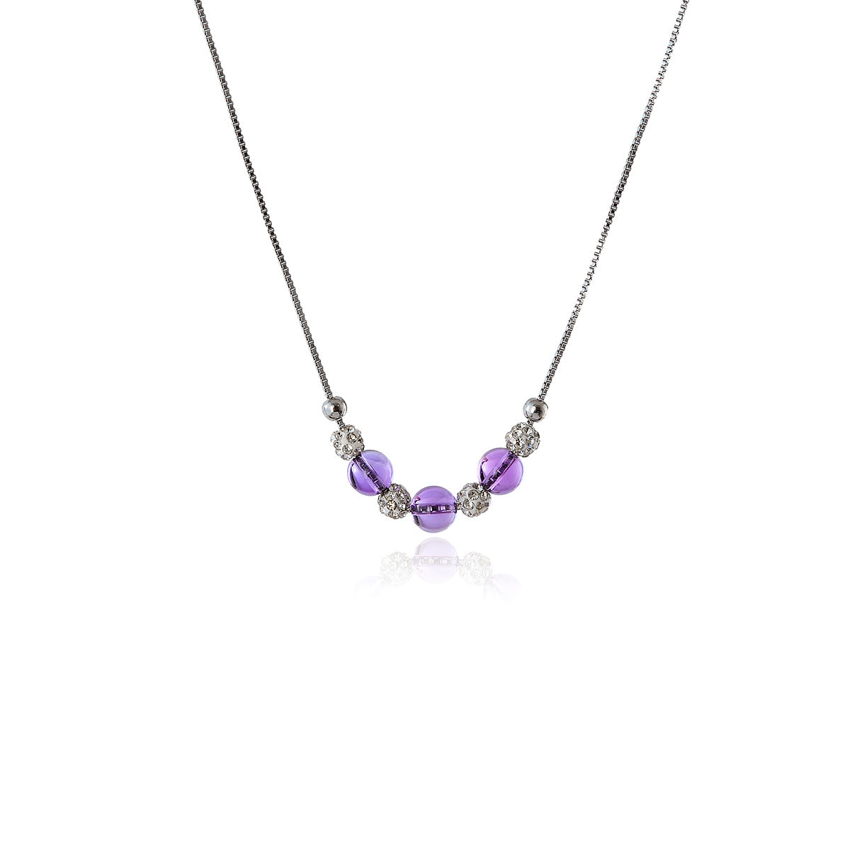 New Hot-Selling Pearl Beaded Cat Eye Pendant Necklace Light Luxury Niche Collarbone Chain High-End Accessories