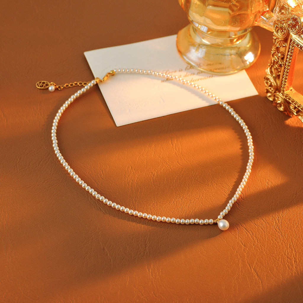 Morning Dew Light Necklace Summer Niche Design Sense Collarbone Chain New Hot-Selling Elegant Choker