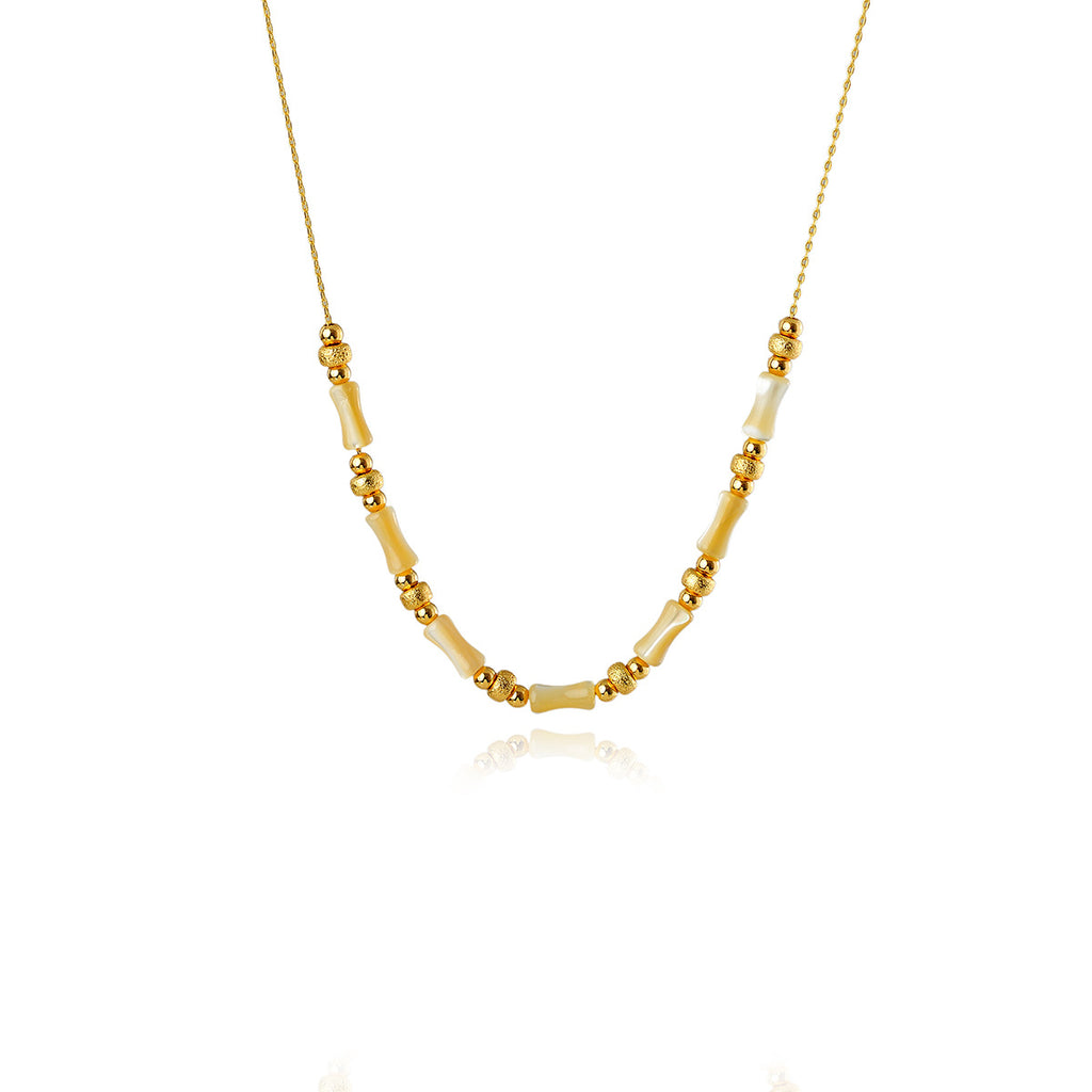 New Trendy Ancient Style One Beizi Bamboo Knot Necklace Bracelet Ear Thread Niche Design New Chinese Style Shell Jewelry