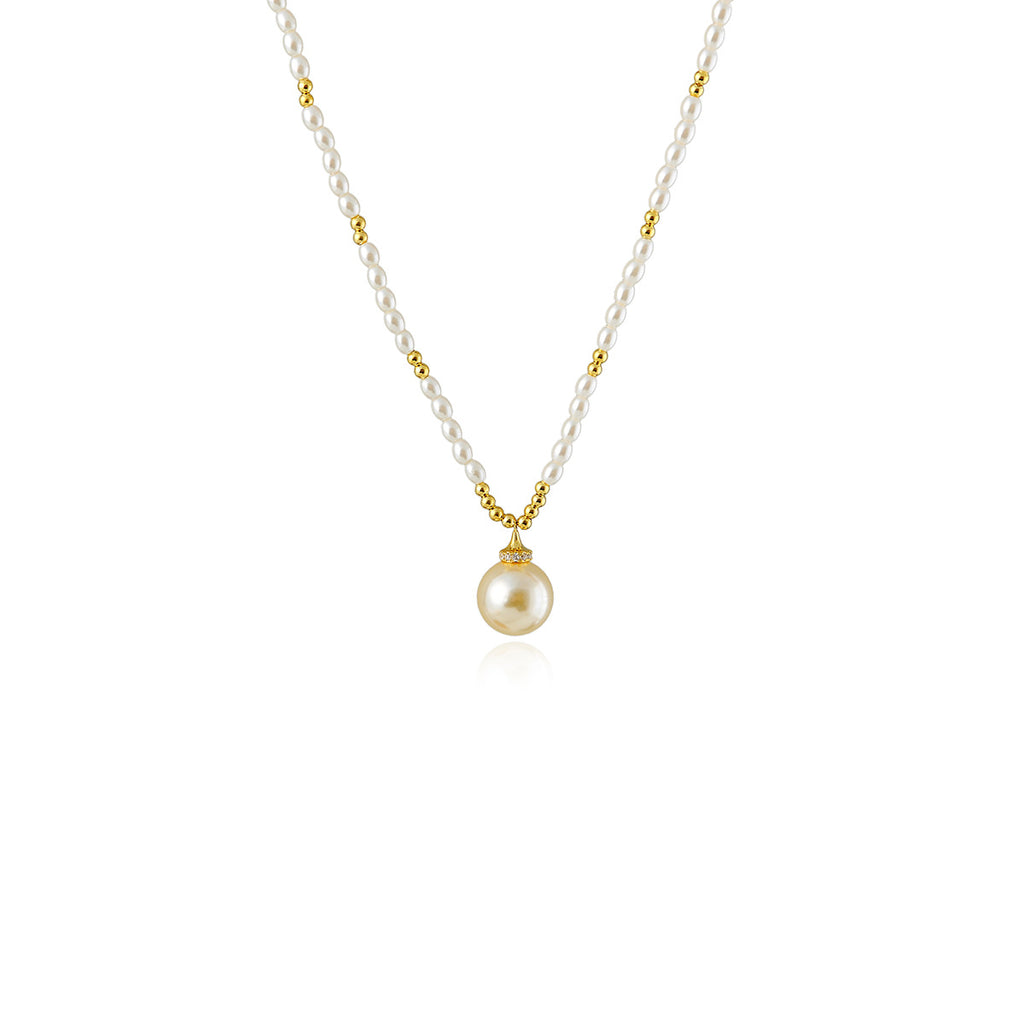 Pearl Necklace Xiaohongshu Elegant Necklace for Women Fashion Retro Pearl Collarbone Jewelry