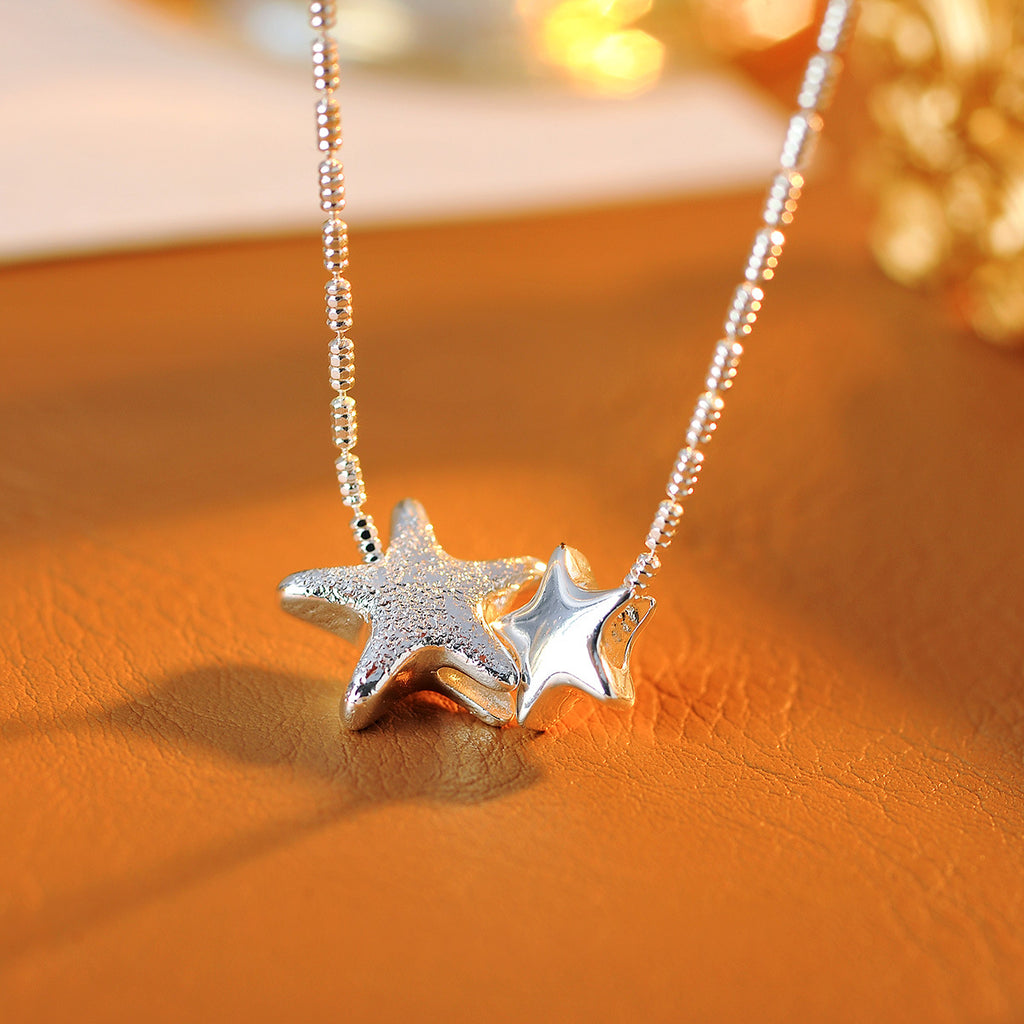 Five-Pointed Star Elegant Niche Personality Necklace Heart Geometric Necklace Light Luxury Shell Choker Necklace