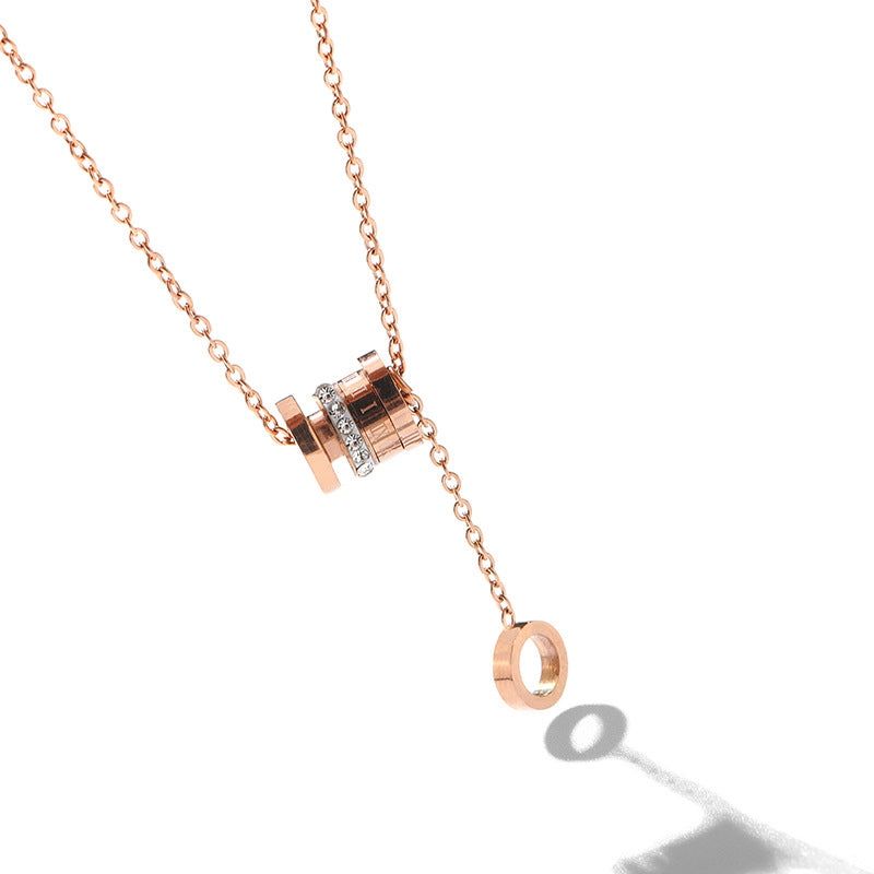 Titanium Steel Non-Fading Small Waist Light Luxury Necklace for Women 2025 New Hot-Selling Niche Design Accessory Decorative Collarbone Chain