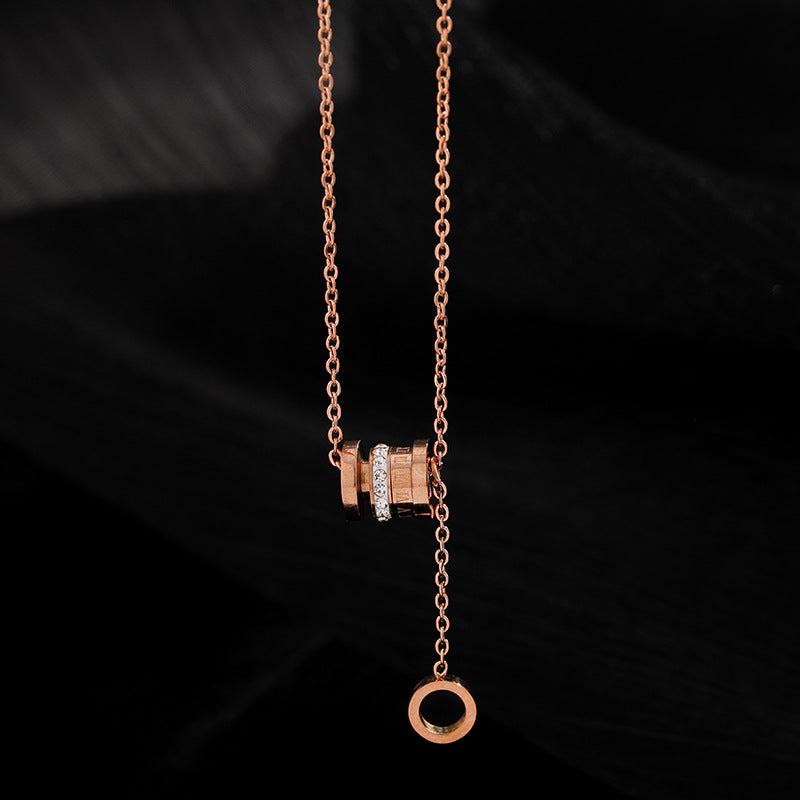 Titanium Steel Non-Fading Small Waist Light Luxury Necklace for Women 2025 New Hot-Selling Niche Design Accessory Decorative Collarbone Chain