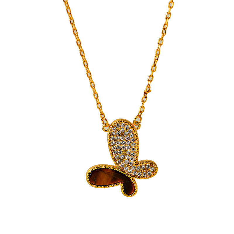 European and American Fashion Butterfly Necklace High-end Fashion Versatile New Butterfly Necklace