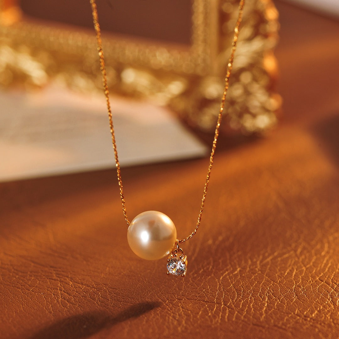 Xiaozhen Necklace Ring Women Light Luxury High-end Elegant Atmosphere Earrings 2025 New White Ear Jewelry