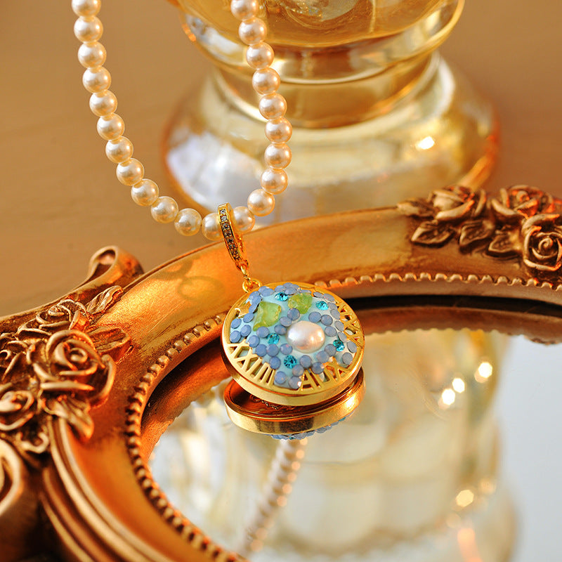 24 Years Natural Baroque Necklace Micro Inlay High-end Gemini Temperament Versatile Pearl Necklace