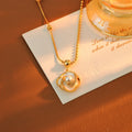 Pearl Camellia Flower Necklace Light Luxury Enamel High-end Niche Design Fashionable Temperament Collarbone Chain