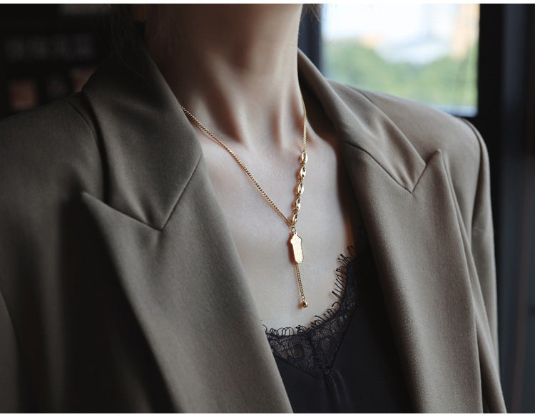 Light Luxury Niche Blind Box Lucky Sign Necklace 2025 New Women's Fortune Brand Collarbone Chain Birthday Gift