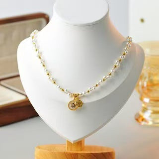 Fashion Trend Design Sense Pull-out Eight-pointed Star Bracelet Necklace for Women High-end Niche Simple Fashion Internet Celebrity Item