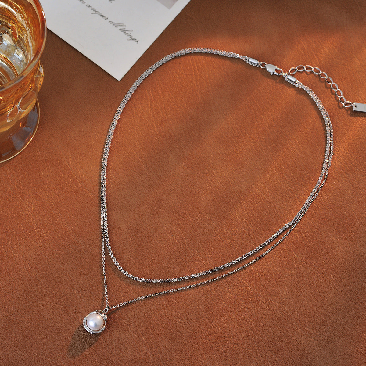 European and American Cross-Border Vintage 18K Gold-Plated Baroque Irregular Pearl Pendant Necklace