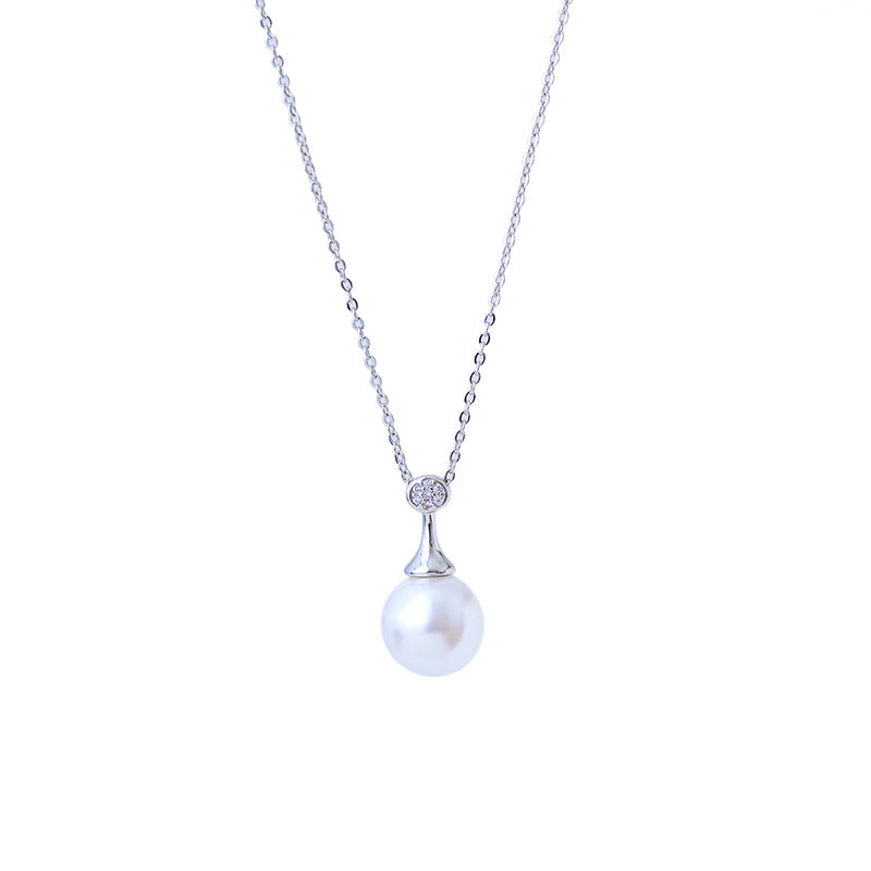 Pearl Necklace for Women Simple Luxury High-end Niche Versatile Collarbone Chain Fashion Versatile Collarbone Chain