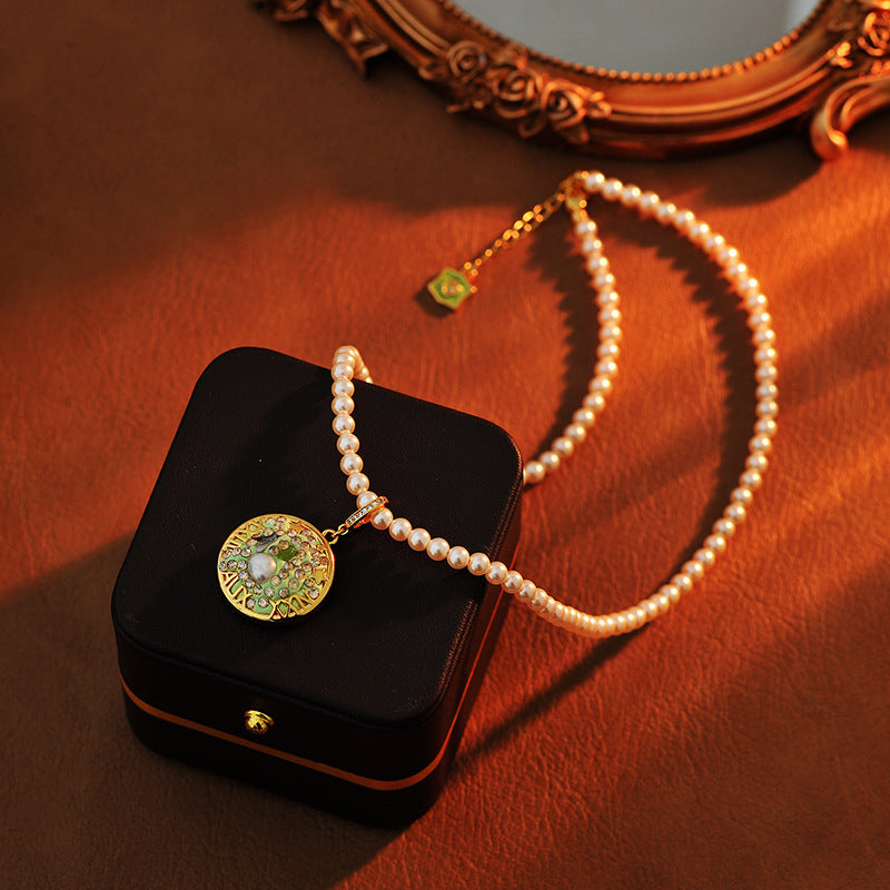 24-Year-Old Vintage Natural Baroque Necklace Micro-Inlaid High-End Virgo Versatile Pearl Necklace