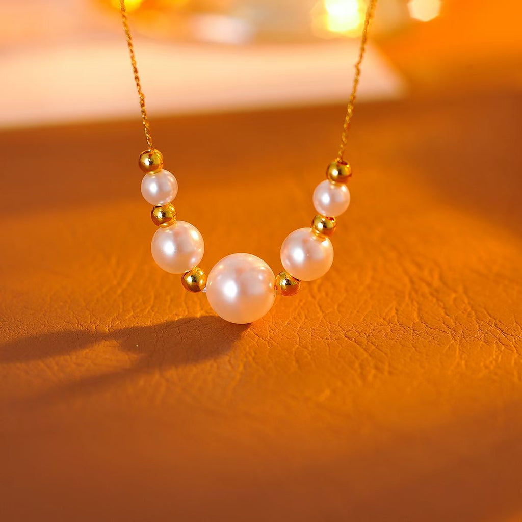 Pearl Necklace High-End Choker 2025 New Hot-Selling Light Luxury Niche Design Collarbone Chain Accessory