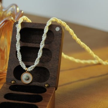 Stackable Pearl Necklace Non-Fading Women Versatile High-End Feel Accessories Beaded New Chinese Style Collarbone Choker