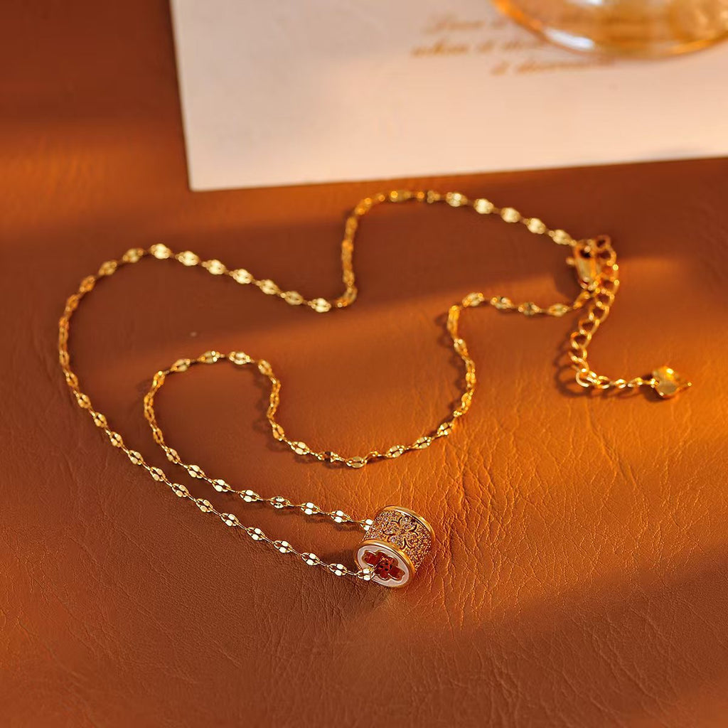 Four-leaf Clover Small Waist Necklace 2025 New Luxury High-end Versatile Design Necklace