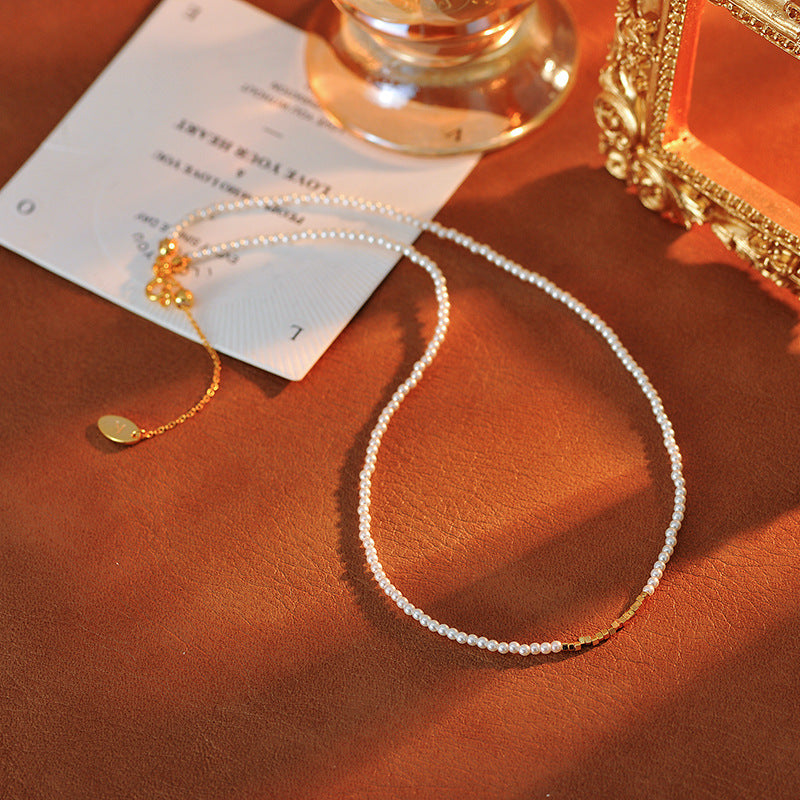 Pearl Chain Xiaomi Bead Necklace Bracelet Set Fashion Simple Elegant Versatile Internet Celebrity Collarbone Chain