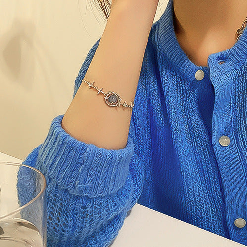 Hot-Selling Creative Geng Geng Galaxy Bracelet for Women, Light Luxury Jewelry with a High-End Feel, Summer Temperament, Niche Versatile Bracelet