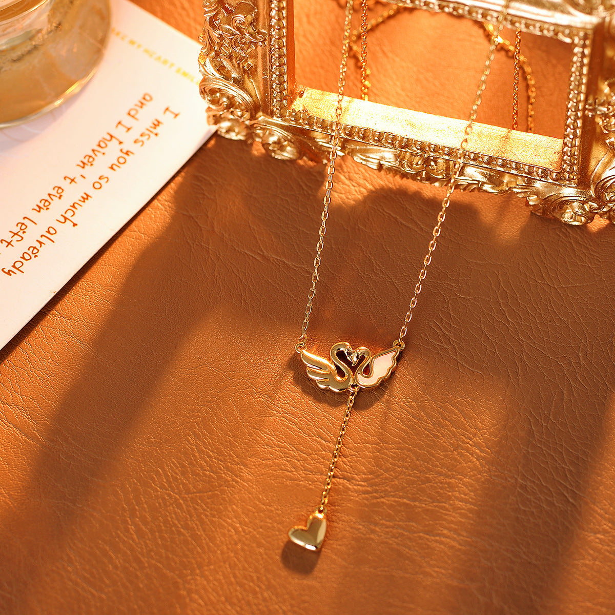 Swan Necklace Original Auspicious Ruyi Flying Swan Necklace Tassel Star Collarbone Chain Necklace