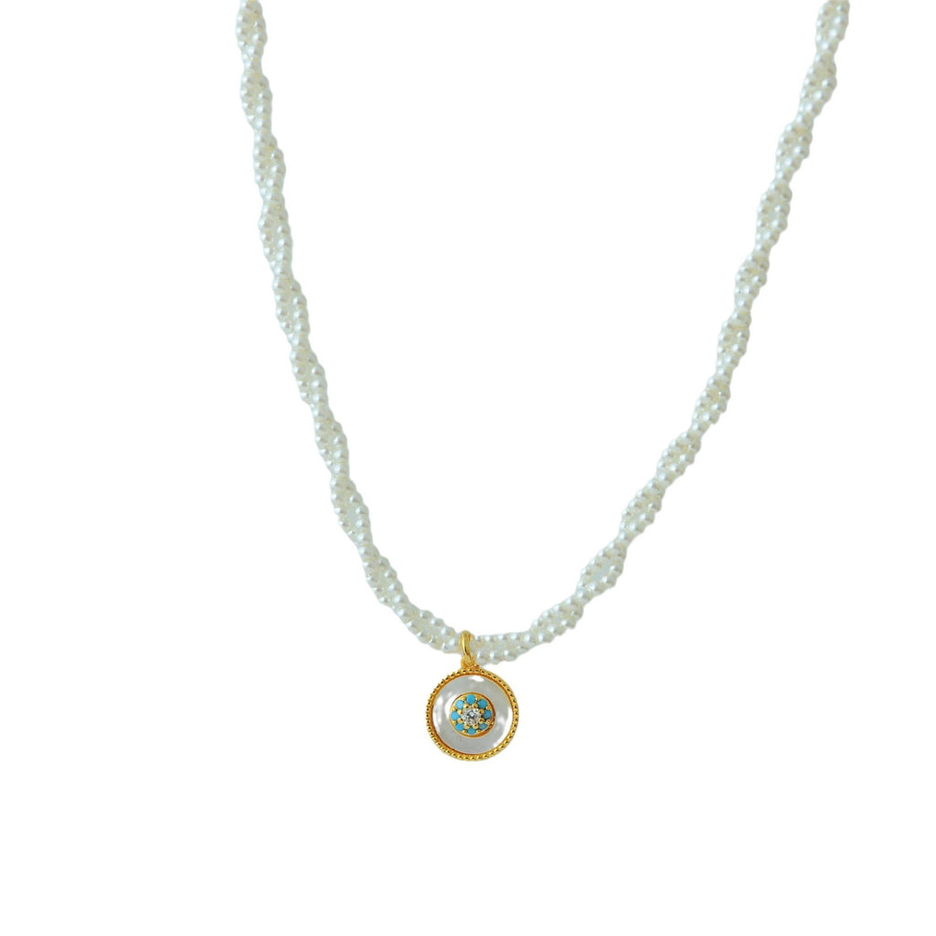 Stackable Pearl Necklace Non-Fading Women Versatile High-End Feel Accessories Beaded New Chinese Style Collarbone Choker