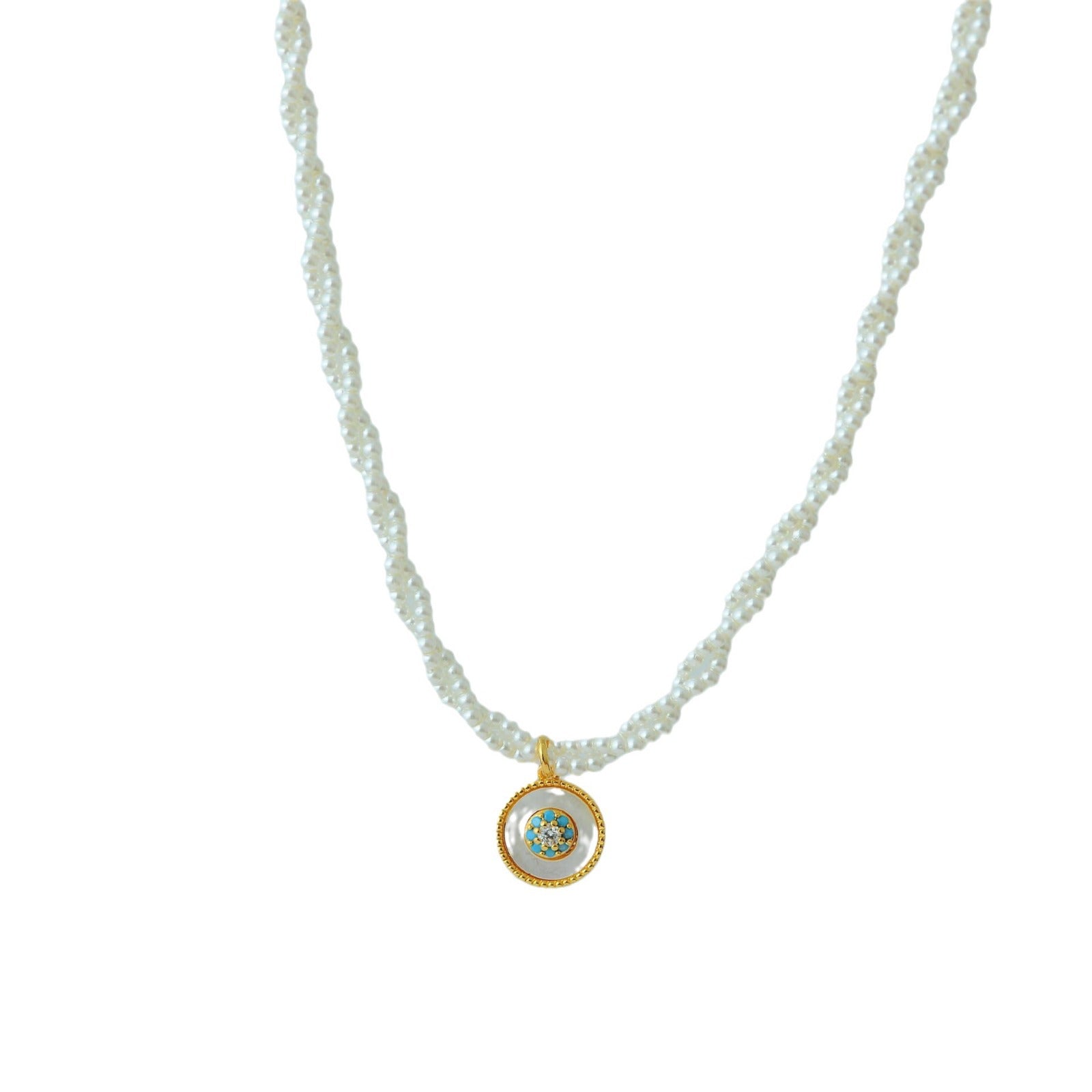 Stackable Pearl Necklace Non-Fading Women Versatile High-End Feel Accessories Beaded New Chinese Style Collarbone Choker