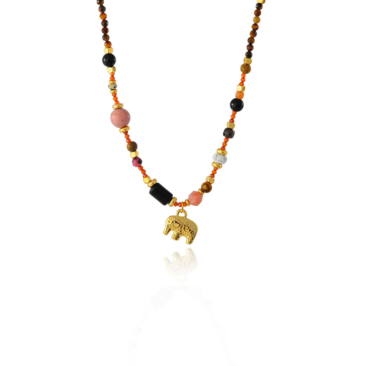 Wu Xin Dong Jie Same Style Necklace Neverland Little Elephant Melad Collarbone Chain Niche High-end Layered Wear