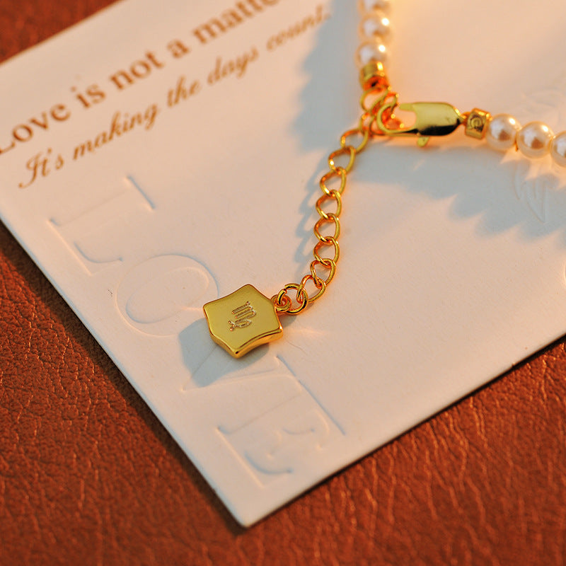 24-Year-Old Vintage Natural Baroque Necklace Micro-Inlaid High-End Virgo Versatile Pearl Necklace