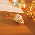 Pearl Popcorn Chain Necklace for Women, Light Luxury, High-End French Style, New Trendy Necklace