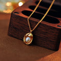 New French Style Light Luxury Elegant Simple Versatile Pea Natural Pearl Pendant Necklace for Women A10173