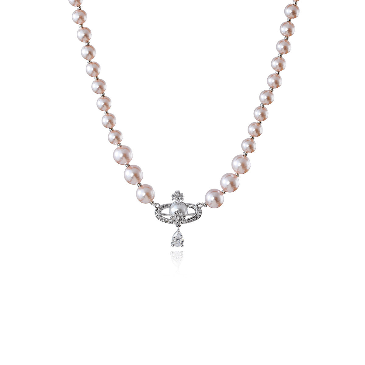 High-end Saturn Pearl Earrings for Women New Hot-selling Light Luxury Elegant Earrings Unique Niche Necklace