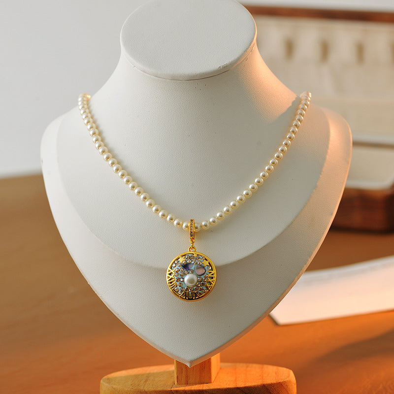 24 Years Natural Baroque Necklace Micro Inlay High-end Aquarius Temperament Versatile Pearl Necklace