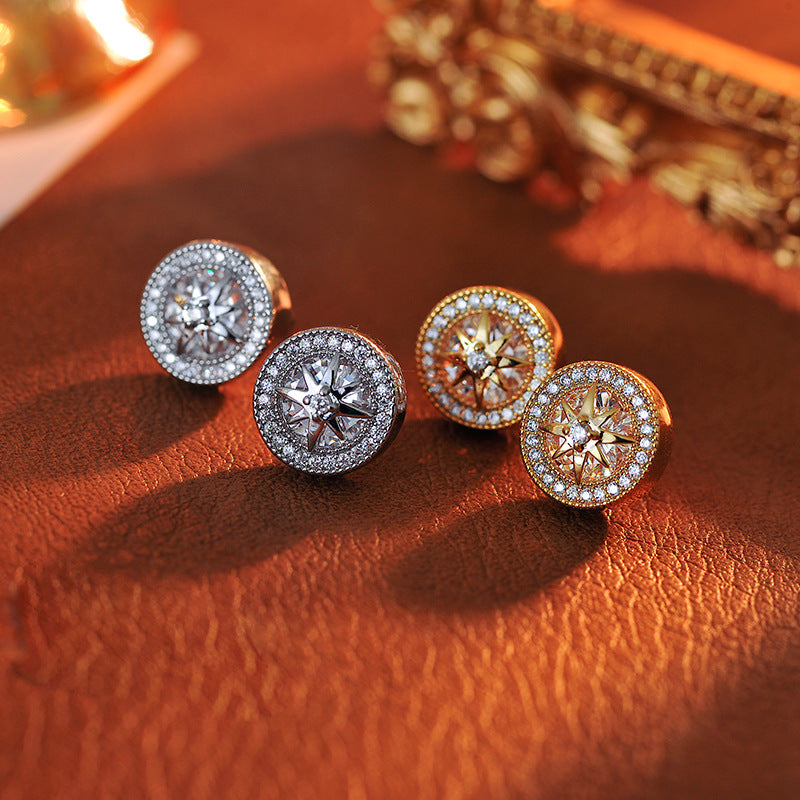 Pearl Eight-Pointed Star Necklace for Women, Light Luxury Collarbone Chain, Design Sense High-End Necklace, Light Luxury Fashion Collarbone Chain, Earrings for Women