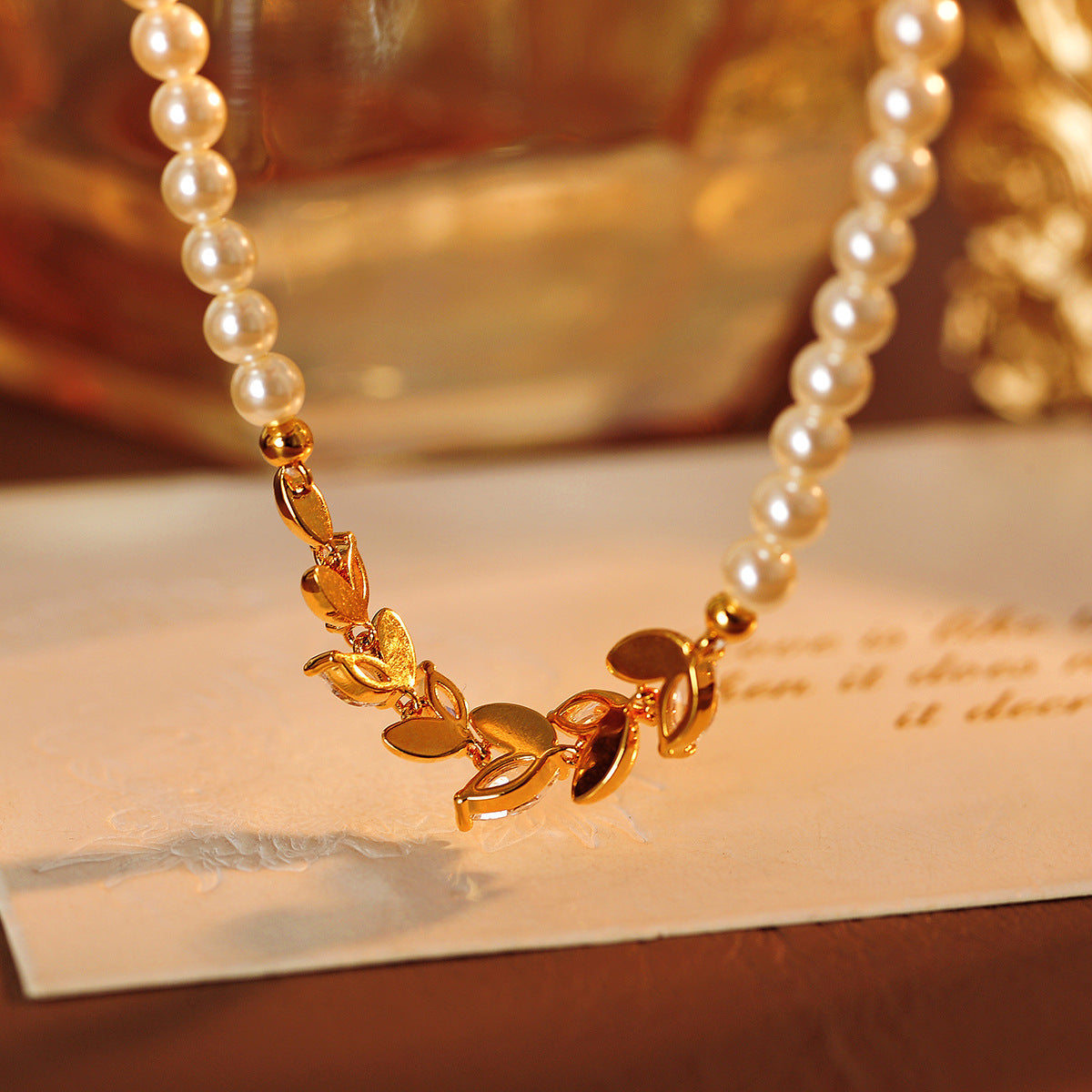 Sweet Girly Beaded Wheat Spike Earrings for Women 2025 New Style Tassel Earrings Necklace