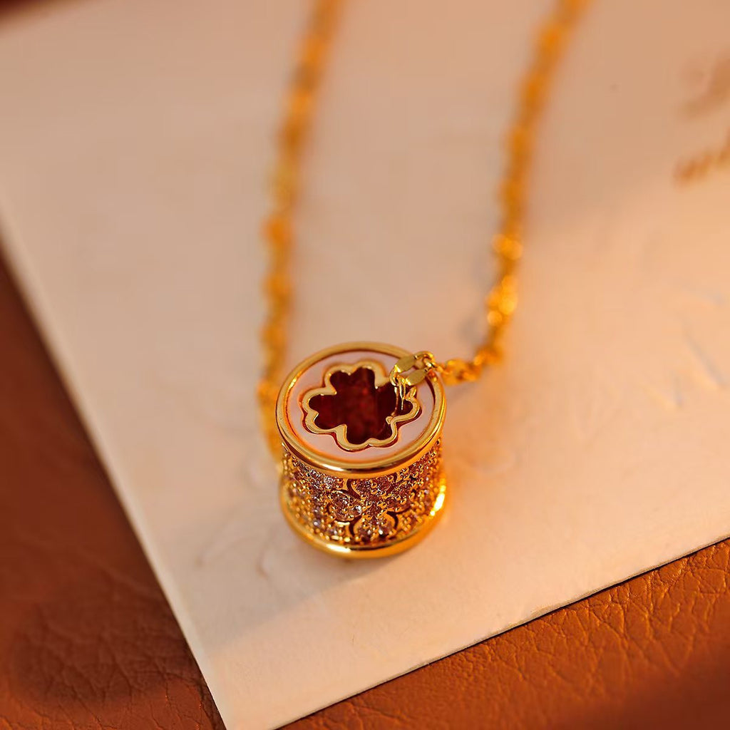 Four-leaf Clover Small Waist Necklace 2025 New Luxury High-end Versatile Design Necklace