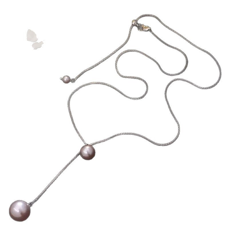 Hip-Hop Style Flat Snake Bone Chain Necklace Retro Simple Geometric V-Shaped Necklace Elegant Choker