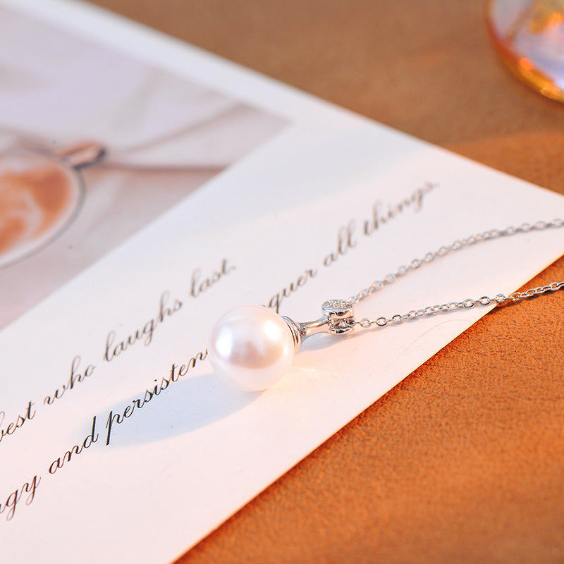 Pearl Necklace for Women Simple Luxury High-end Niche Versatile Collarbone Chain Fashion Versatile Collarbone Chain