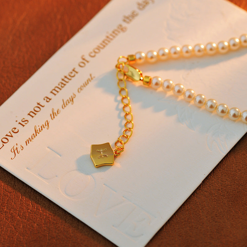 24 Years Natural Baroque Necklace Micro Inlay High-end Scorpio Temperament Versatile Pearl Necklace