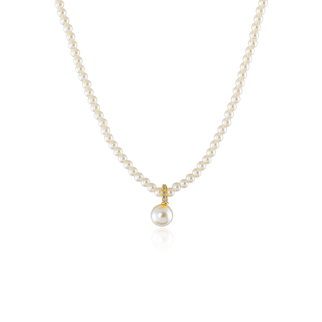 Shijia Pearl Necklace for Women, Niche Design with a Sense of Sophistication, Xiaomi Pearl Choker, New Hot-Selling Clavicle Chain for the Year
