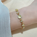 Korean Style Fashion Cat's Eye Stone Bracelet for Women, Light Luxury Jewelry, High-End Summer Temperament, Niche Versatile Bracelet