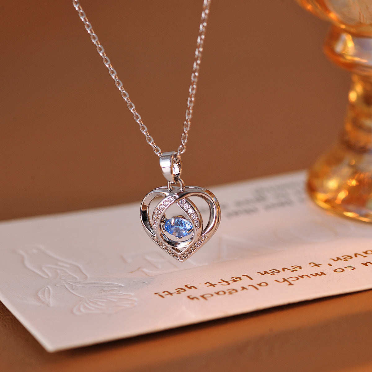 Beating Heart Necklace Light Luxury High-end Jewelry Internet Celebrity Hot-selling Beating Heart Collarbone Chain