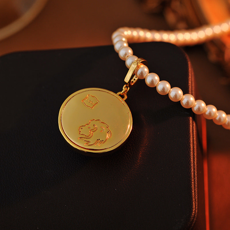 24 Years Natural Baroque Necklace Micro Inlay High-end Leo Temperament Versatile Pearl Necklace