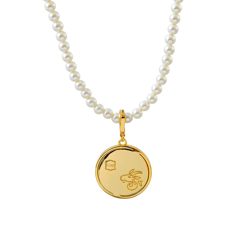 24 Years Natural Baroque Necklace Micro Inlay High-end Capricorn Temperament Versatile Pearl Necklace