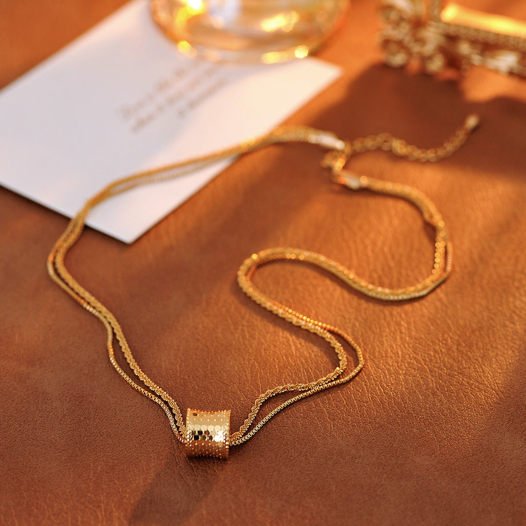 2025 New Trendy High-End Collarbone Chain for Women, Elegant Korean Style Long Chain