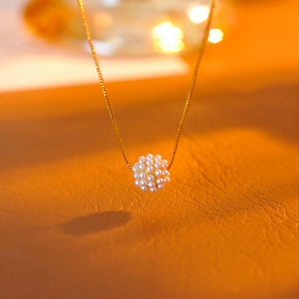 Exquisite Light Luxury High-End Hydrangea Necklace New Hot-Selling Niche Design Fashionable Elegant Choker