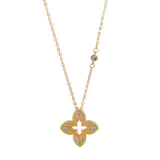 2025 New Four-Leaf Clover Gold Earrings Necklace Bracelet Sweater Chain Women Light Luxury Niche