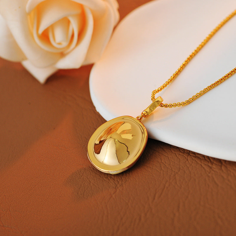 Oil Painting Pendant Freshwater Pearl Starfish Necklace for Women New Chinese Style Retro Light Luxury Natural Baroque Collarbone Chain