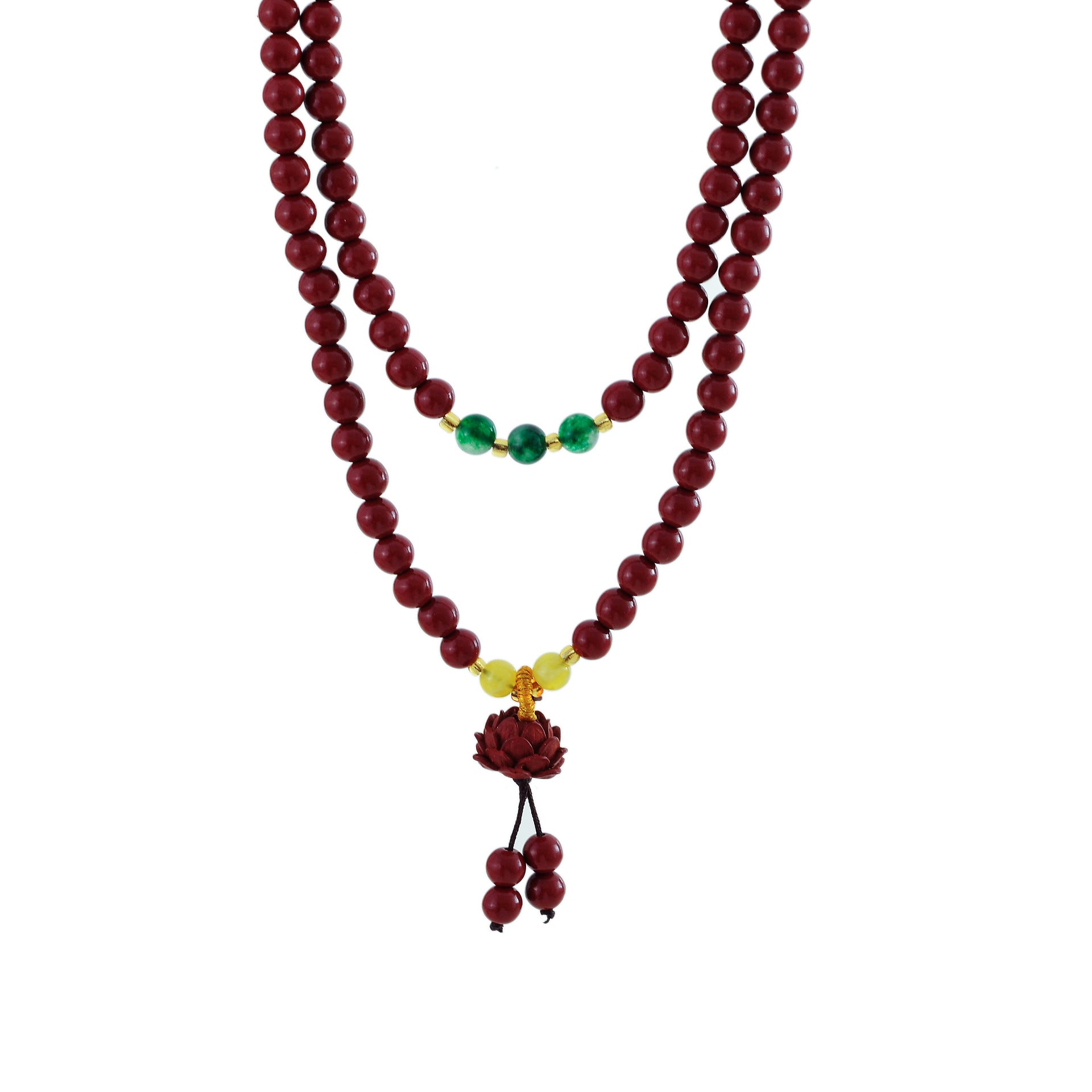 Cinnabar Bracelet for Women, Light Luxury, Niche, Exquisite, Double Circle Cinnabar Lotus Pendant Bracelet, Gift for Girlfriend or Best Friend