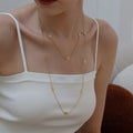 Long Pig Nose Necklace Elegant Luxury 18K Real Gold Titanium Steel Non-Fading High-End Women's Sweater Chain Jewelry