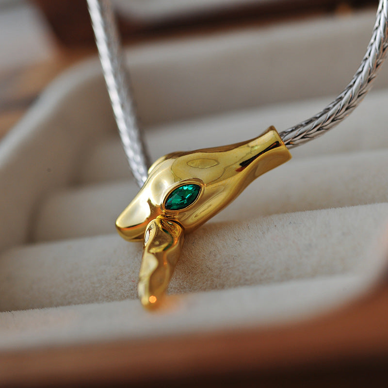 Pull-out Snake Necklace for Women, Niche Design, High-end Clavicle Chain, Unique and Versatile Necklace
