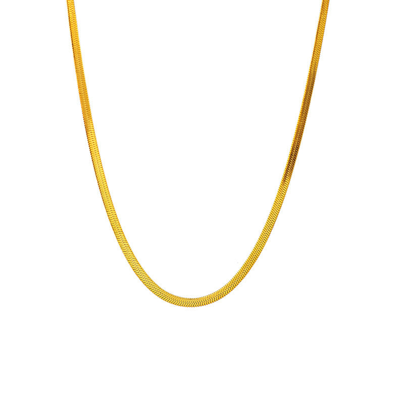 Italian Hot-Selling Minimalist Necklace for Women, Unique Design Blade Chain Clavicle Necklace, High-Quality Women's Necklace